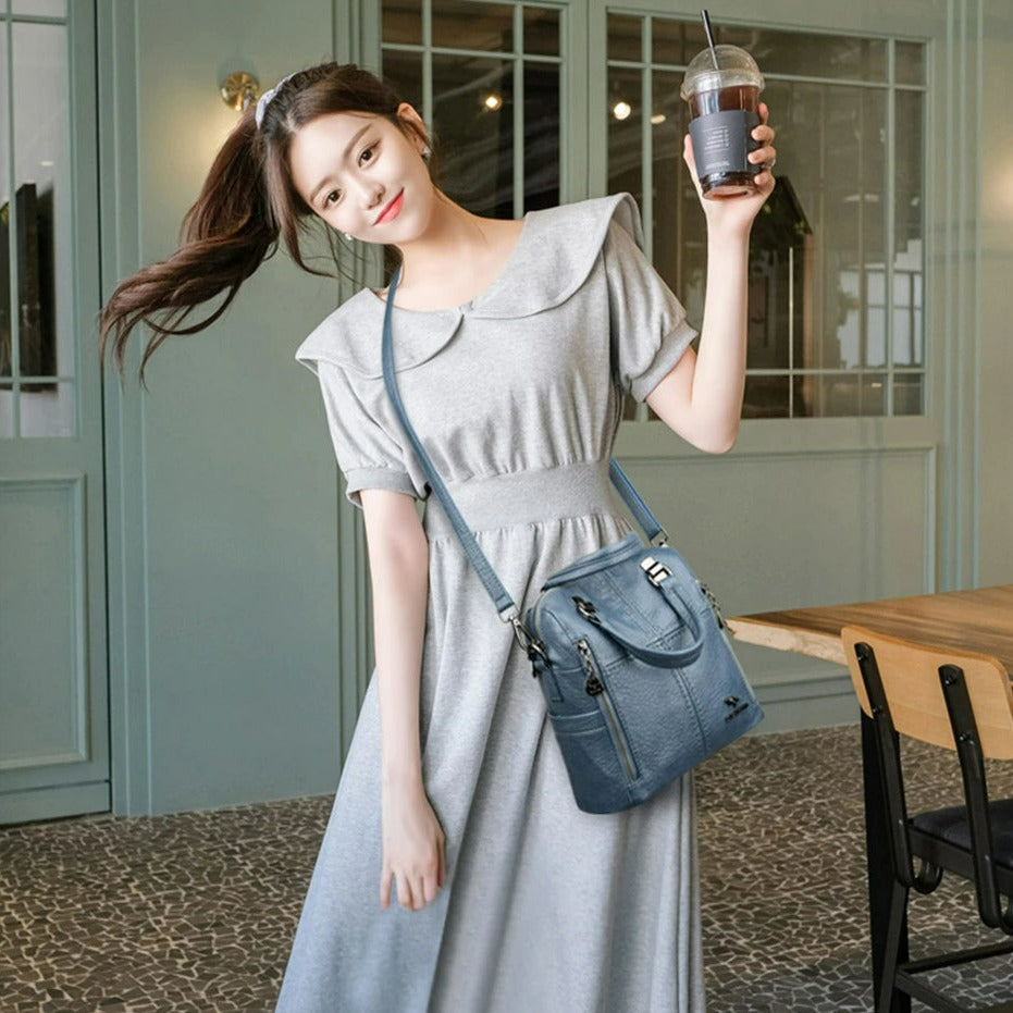 Multifunction  Women Shoulder Bag Travel Backpack