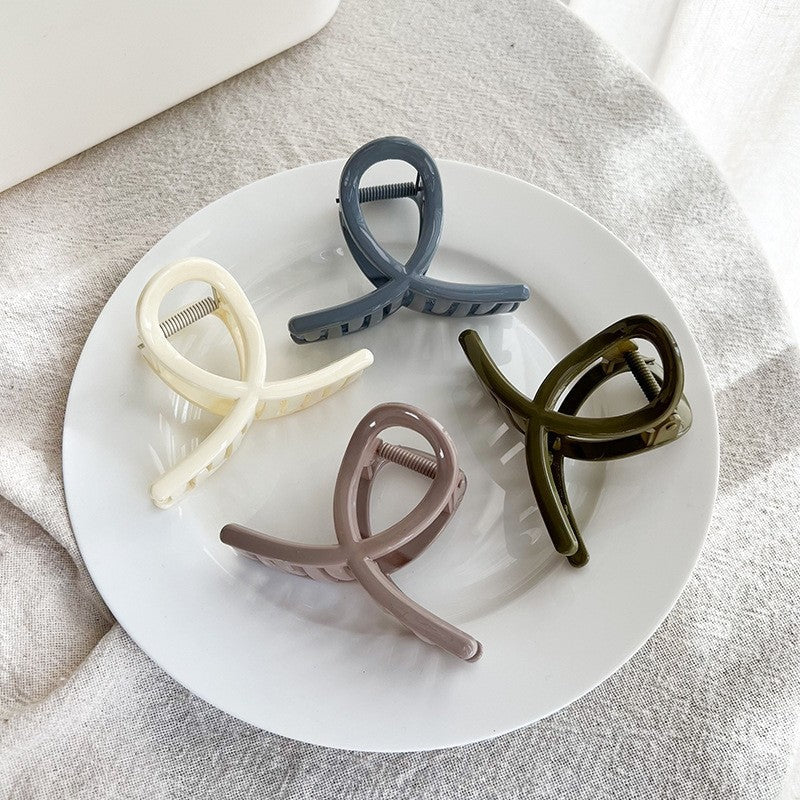 Morandi Color Loop Hair Claw Clip