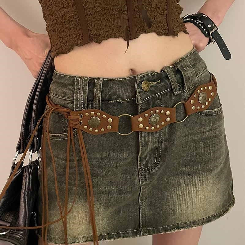 Fashion Matte Wide Edge Belt