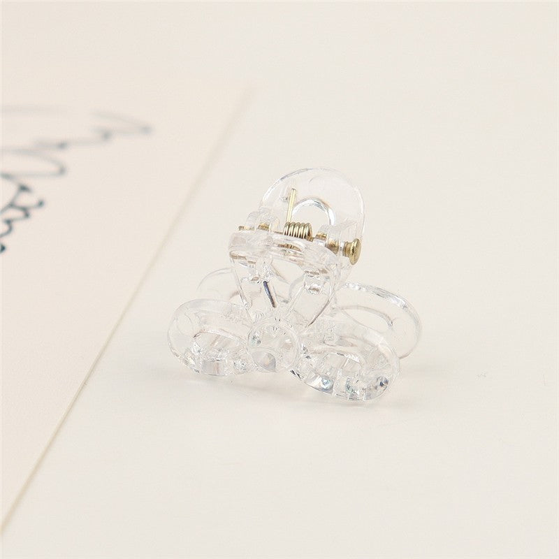 Small Transparent Colored Hair Claw Clip