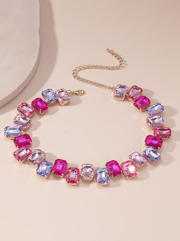 Chains Contrast Color Necklaces Accessories