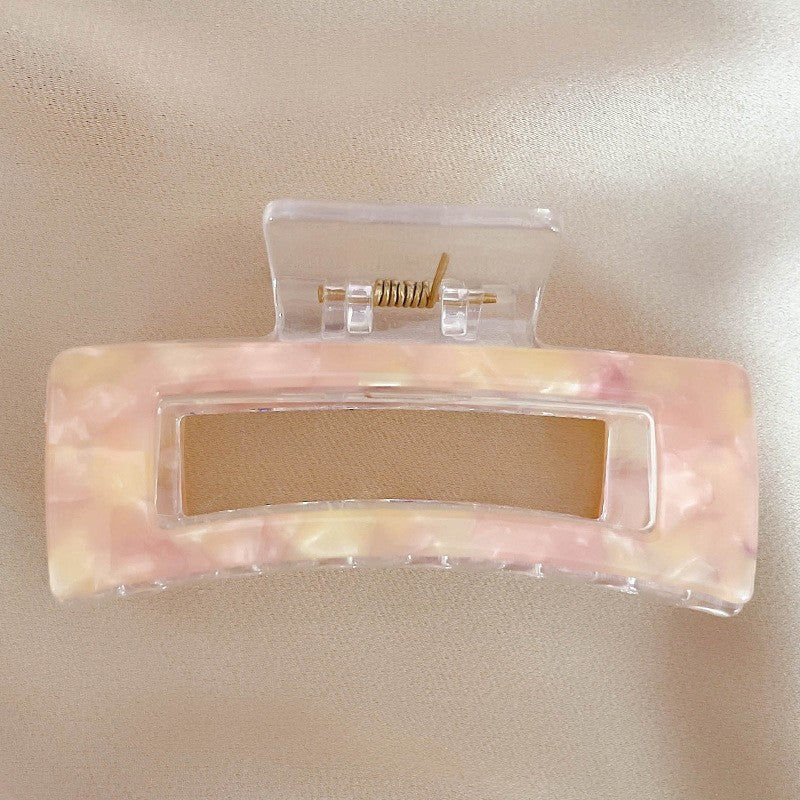 Acetate Marble Print Hair Claw Clip