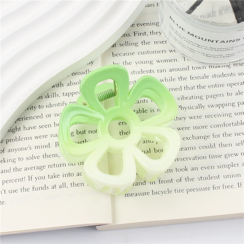 Candy Color Gradient Flowers Claw Clip