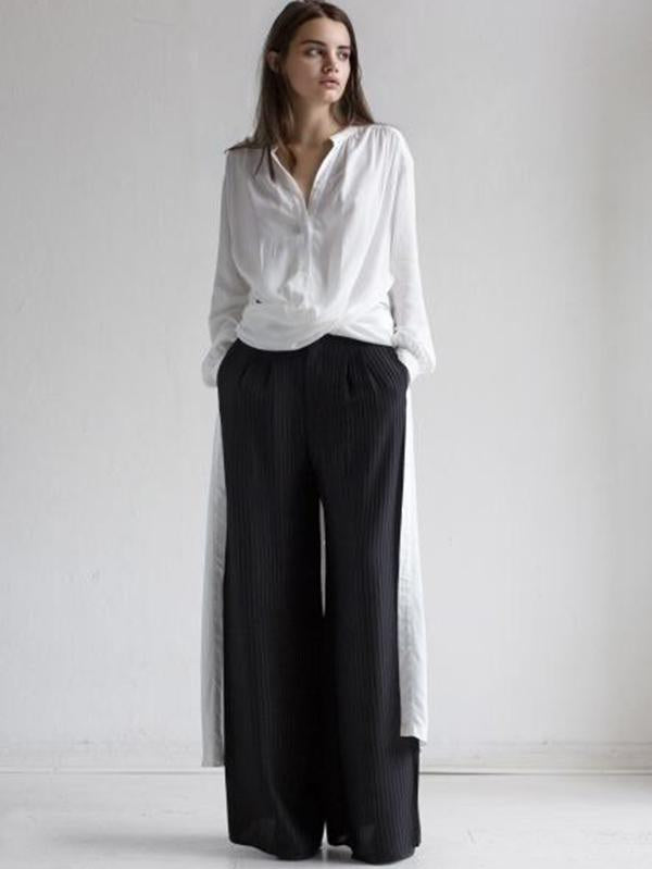 Meselling99 Original Solid Lapel Shirt Dress-Maxi Dress-Free Shipping at meselling99