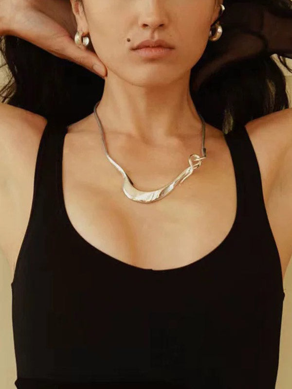 Chains Geometric Solid Color Necklaces Accessories