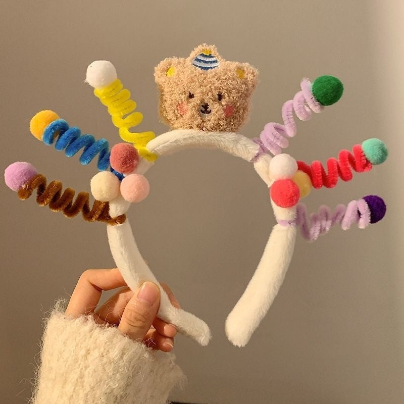 Funny Cute Cartoon Homewear Face Wash Headband Hair Band