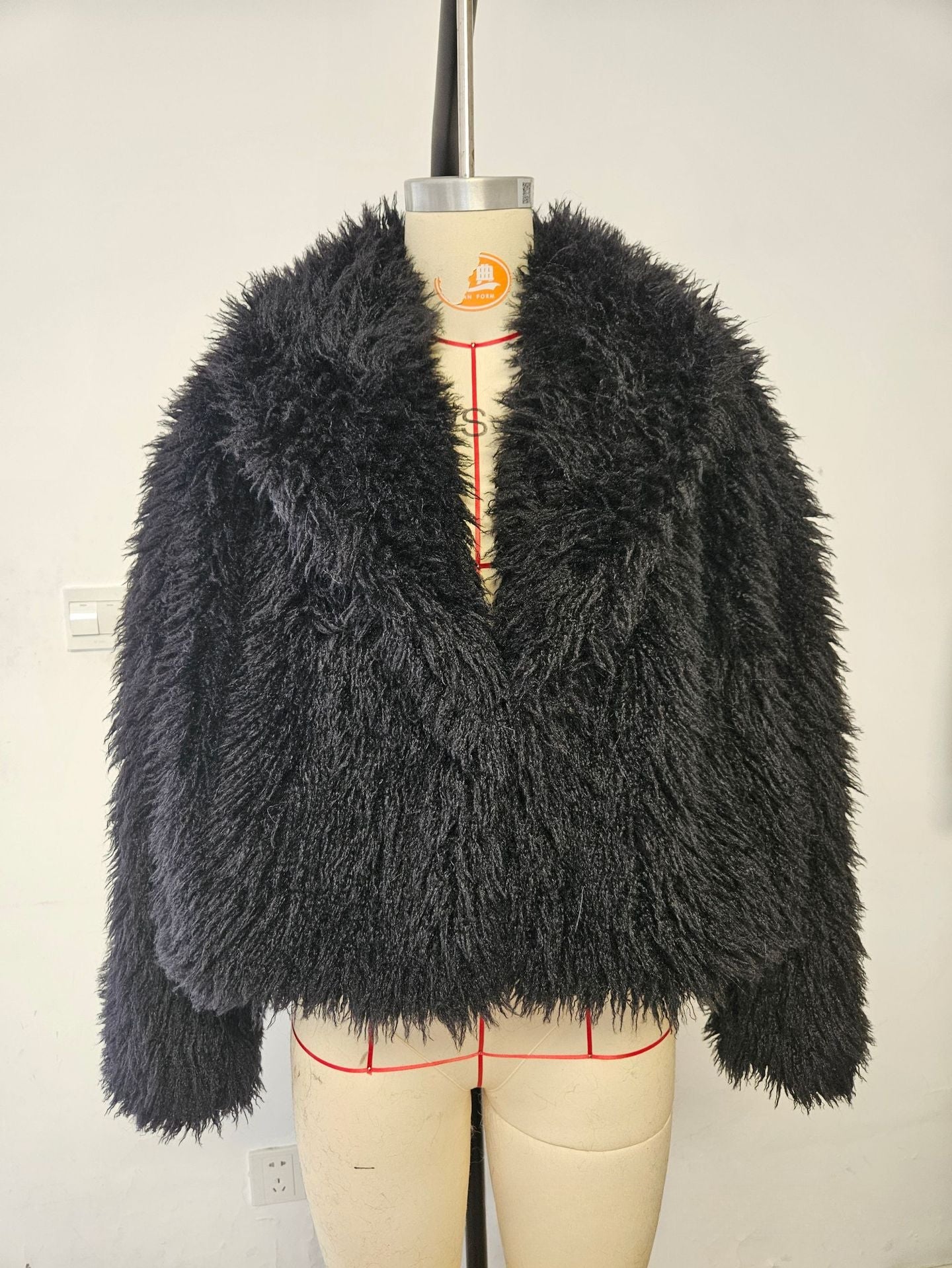 Stylish Short Eco-Friendly Faux Fur Jacket