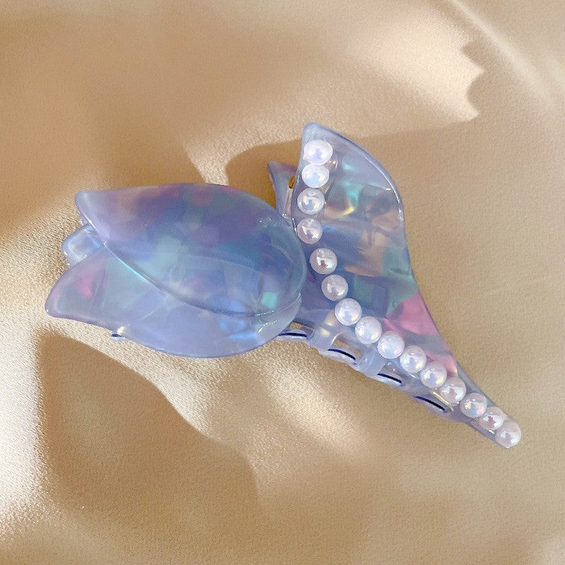 Rose Shaped Acetate Hair Claw Clip