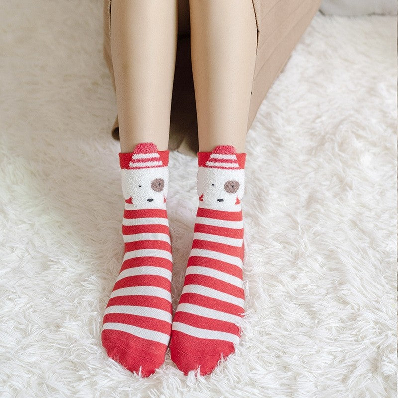 Christmas Cartoon Animal Women's Socks