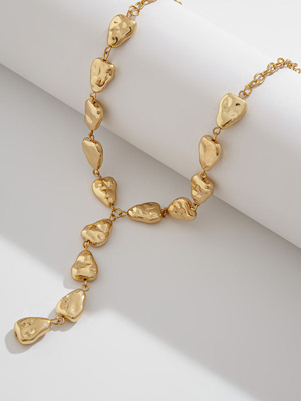 Chains Geometric Split-Joint Dainty Necklace Necklaces Accessories