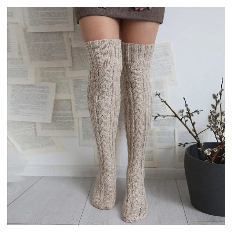 Casual Over The Knee Knitted Socks