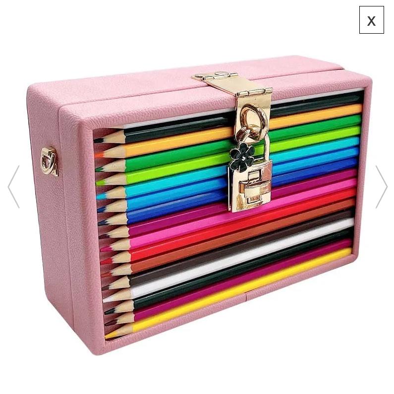 Rainbow Pencil Crossbody Bag
