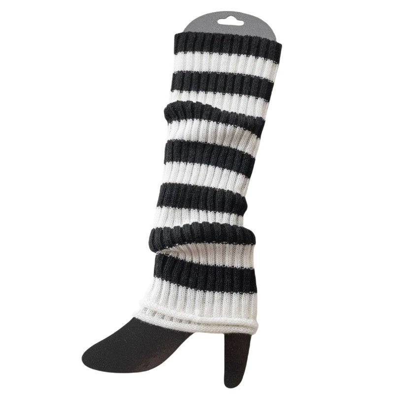 Striped Versatile Knitted Warm Leg Warmers