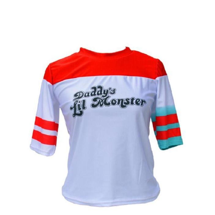 Suicide Squad Joker & Harley Quinn Cosplay T-Shirt for Halloween