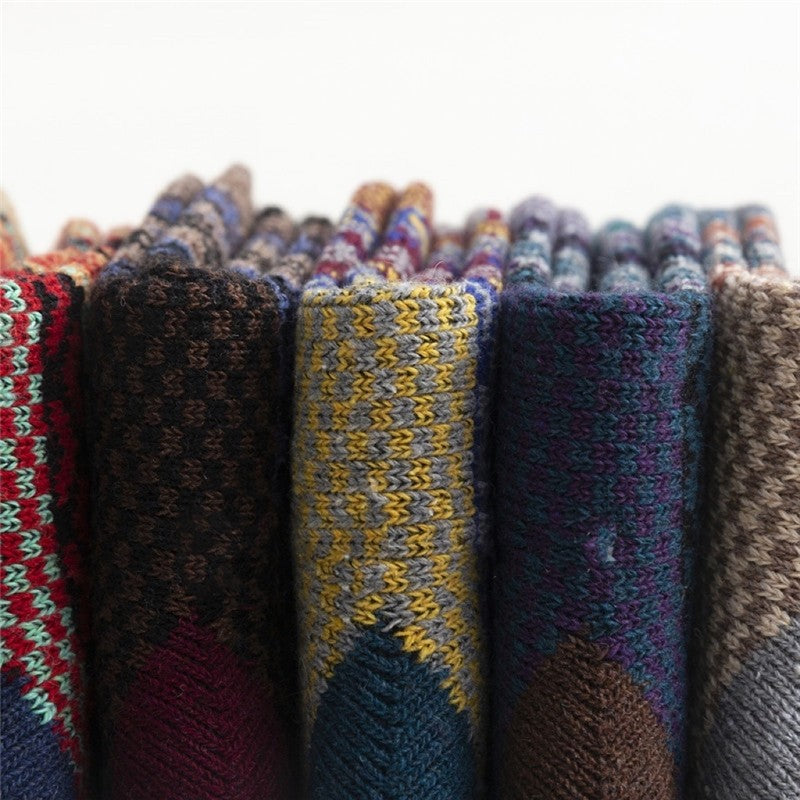 Casual Thick Breathable Absorb Sweat Sock(A Set Of Five Pairs)