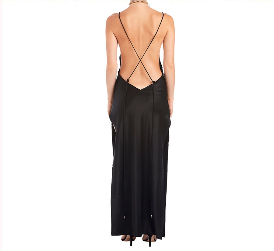 Sexy Satain Backless Evening Party Dresses--Free Shipping at meselling99