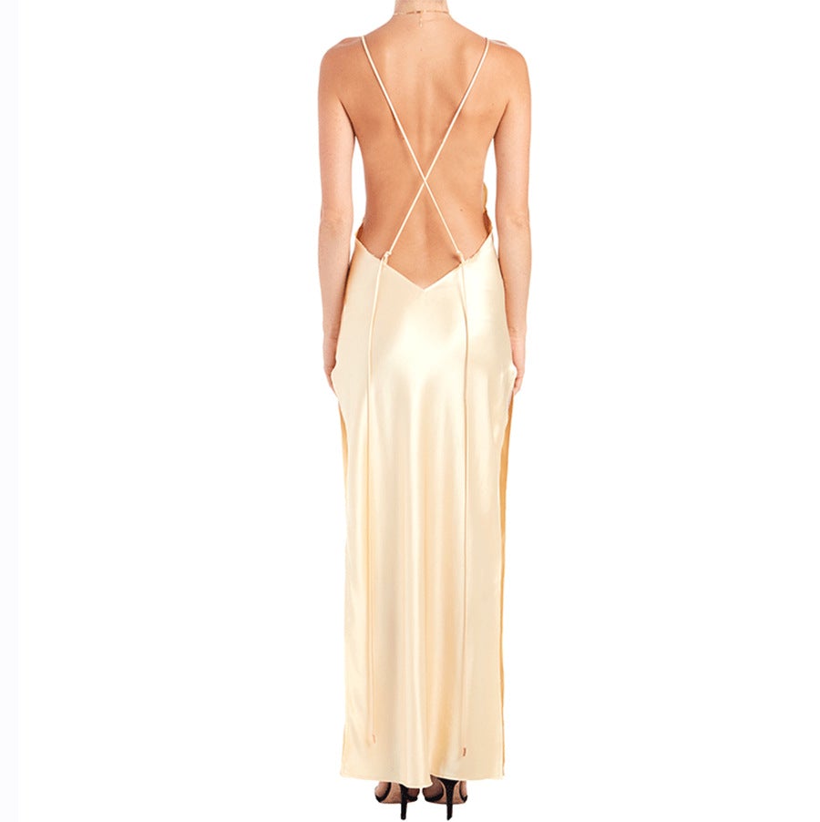 Sexy Satain Backless Evening Party Dresses--Free Shipping at meselling99