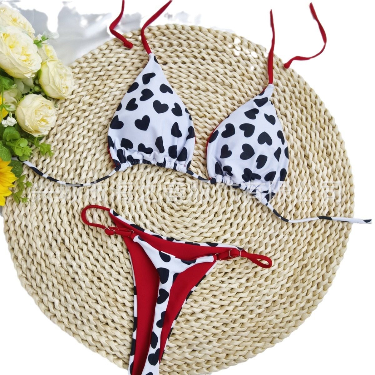 Bikini Set With Print And Tie Details