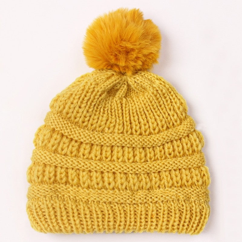 Baby's Pom Pom Knitted Hat
