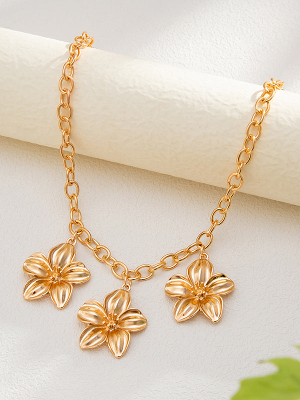 Flower Shape Necklaces Accessories