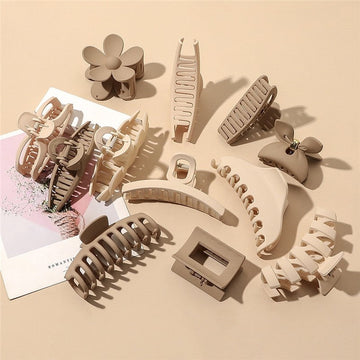 Fashion Solid Matte Hair Claw Clip