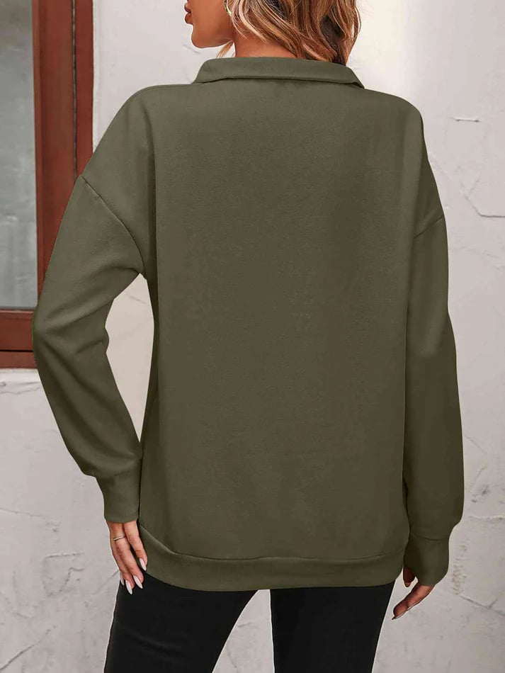 The Effortless Quarter-Zip Pullover - Your Perfect Spring & Fall Layer + 50% OFF