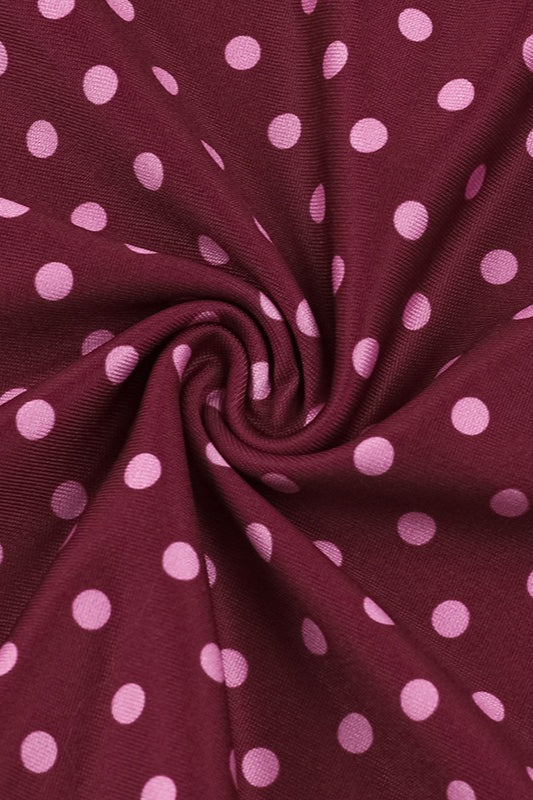 Sexy Backless Polka Dot Cami Maxi Dress