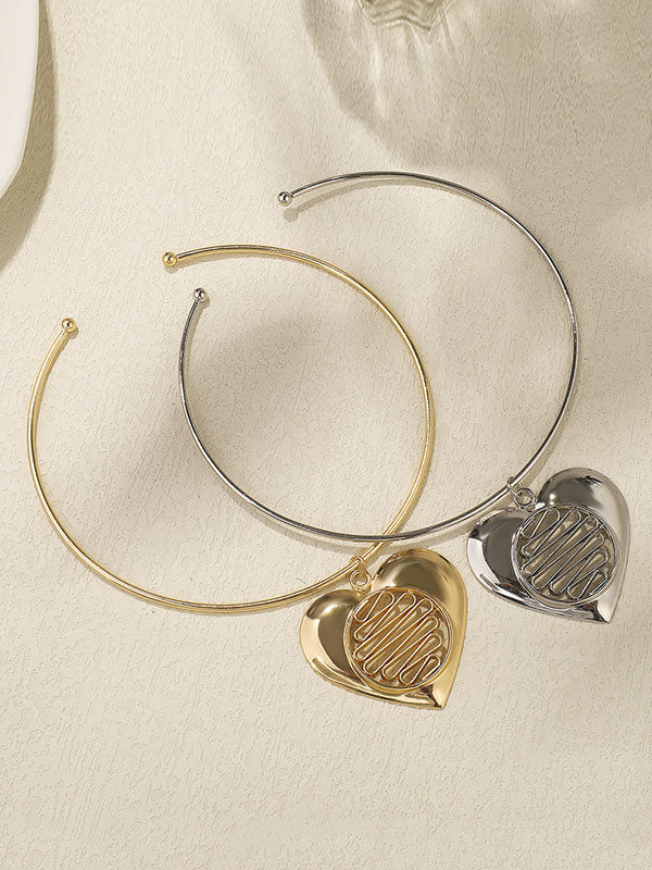 Heart Shape Hollow Necklaces Accessories