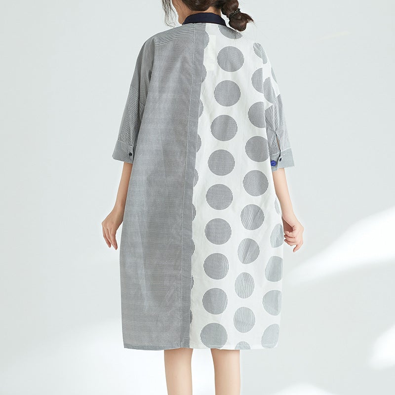 Summer Dot Print Plus Sizes Short Dresses-Dresses-The same as picture-One Size-Free Shipping at meselling99