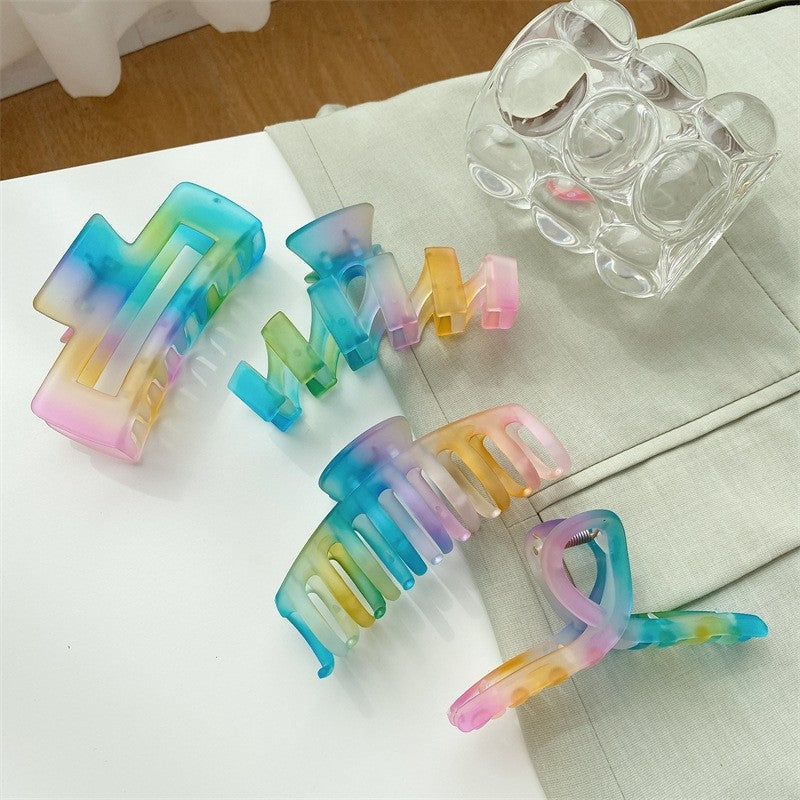 Gradient Color Various Shapes Claw Clip