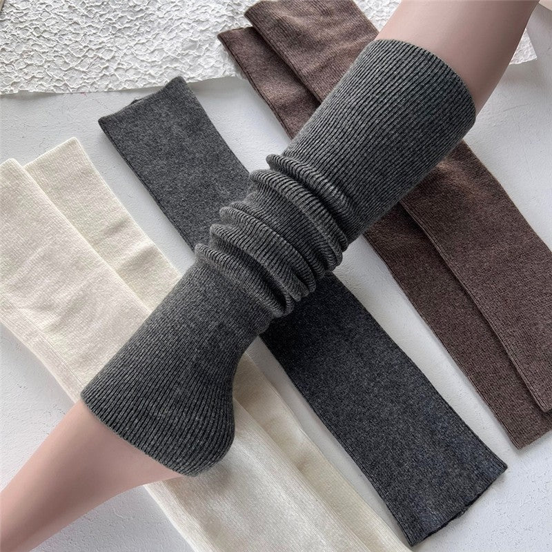 Long Solid Color Over-The-Knee Leg Warmers