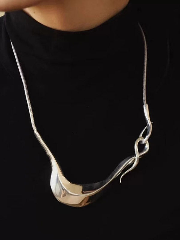 Chains Geometric Solid Color Necklaces Accessories