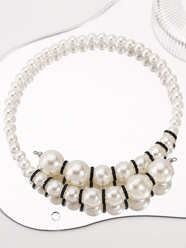 Contrast Color Geometric Necklaces Accessories