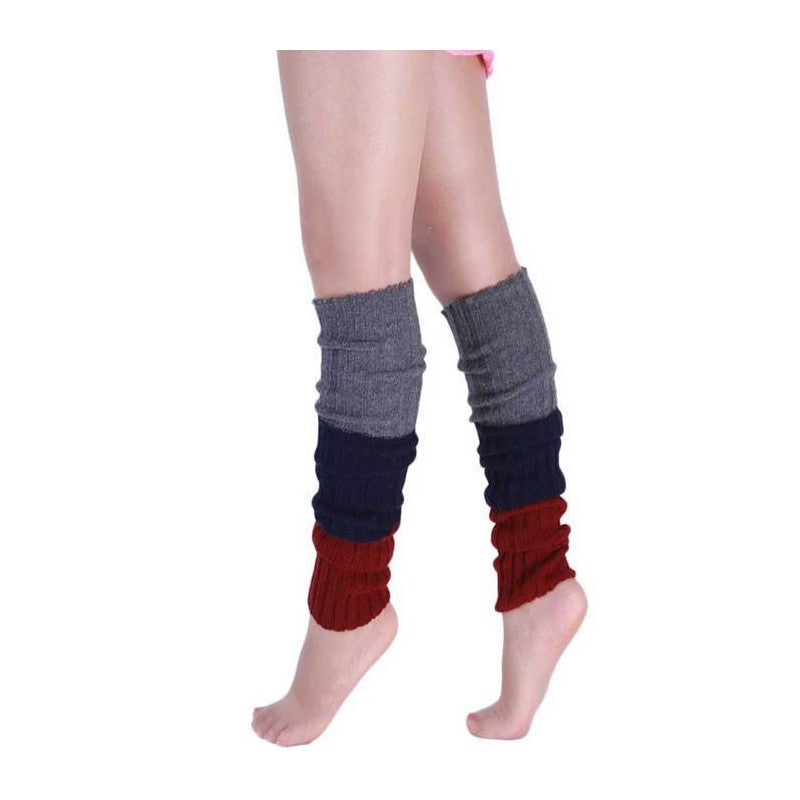 Knitted Over-The-Knee Leg Warmers In Three Colors
