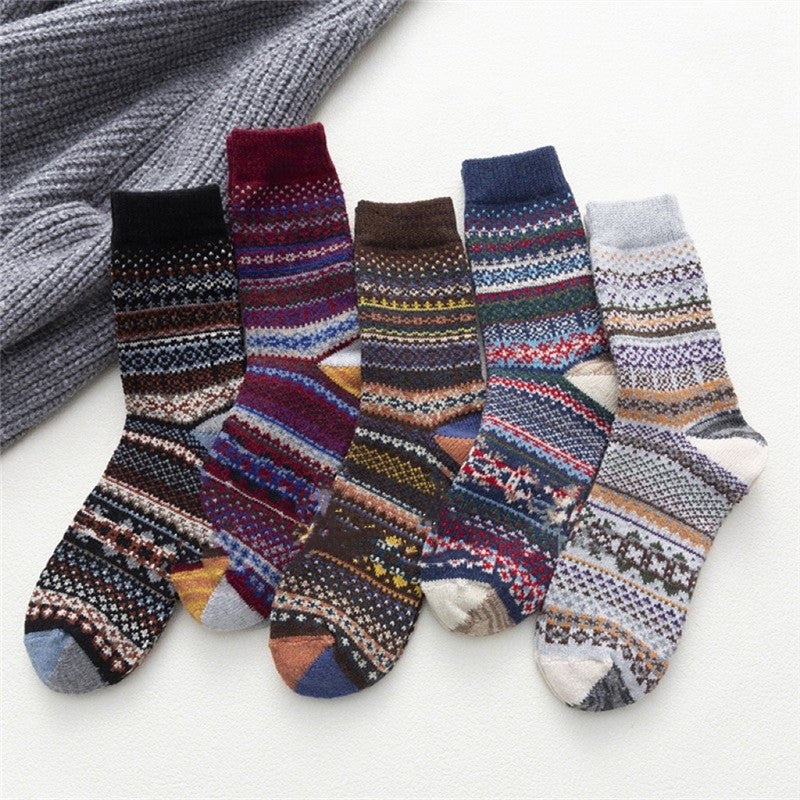 Striped Breathable Casual Soft Wear-Resisting Sock(A Set Of Five Pairs)