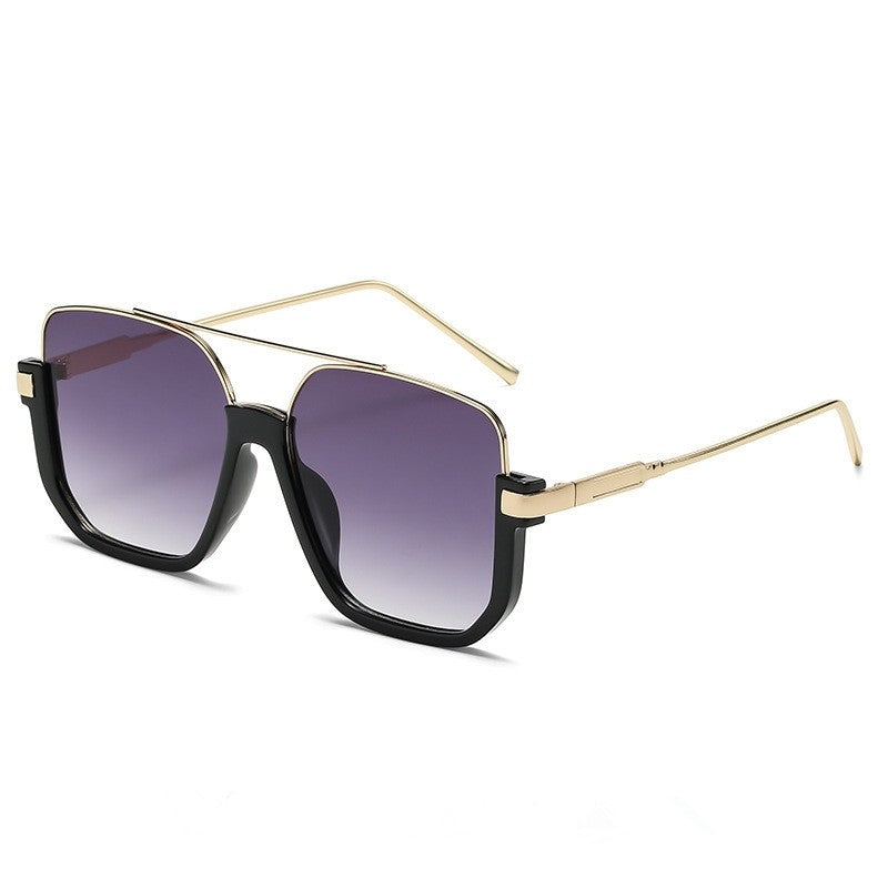 Double Bridge Blue Light Blocking Square Sunglasses
