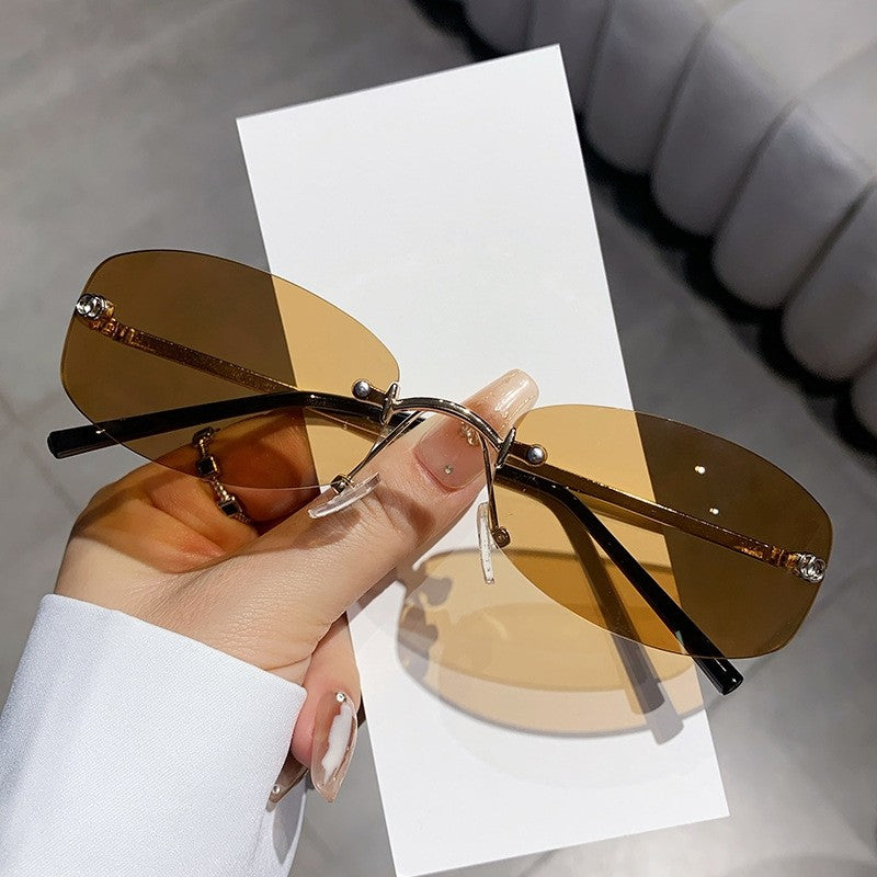 Frameless Edge Cut Sunglasses