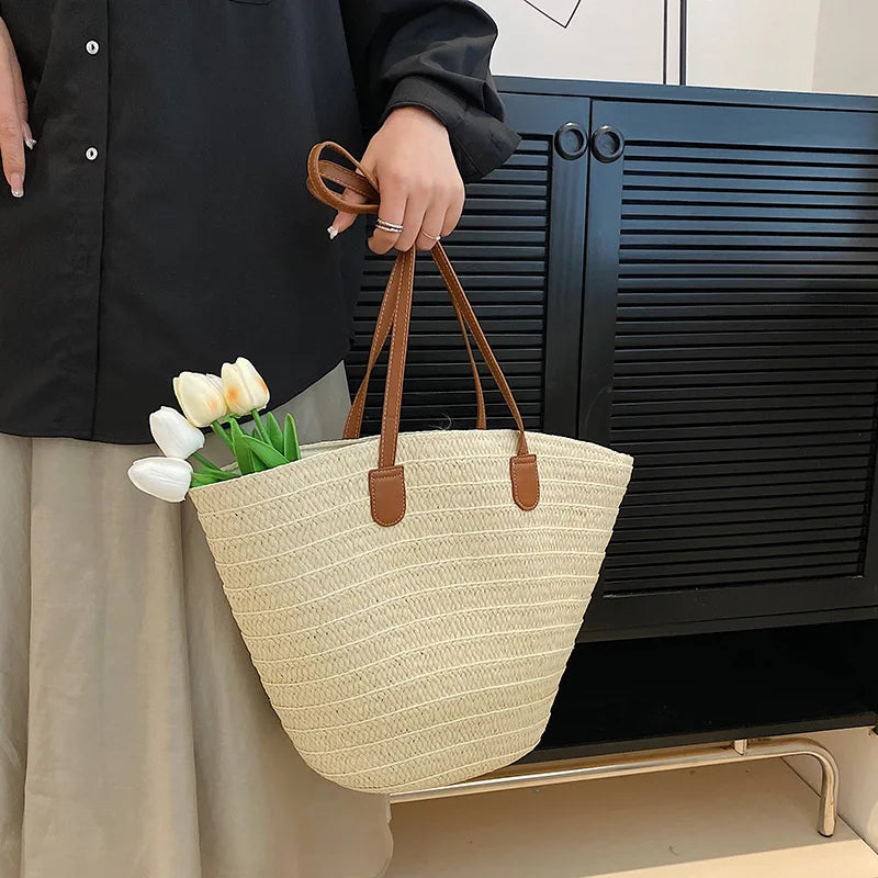 Luxury Designer Straw Tote Bag for Women