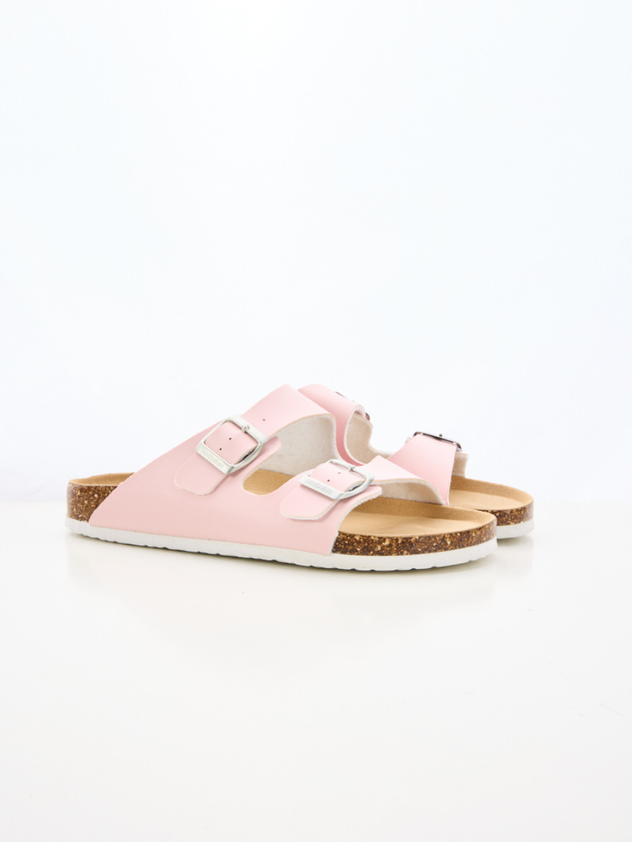 Signature Double Strap Footbed Sandal - Pink