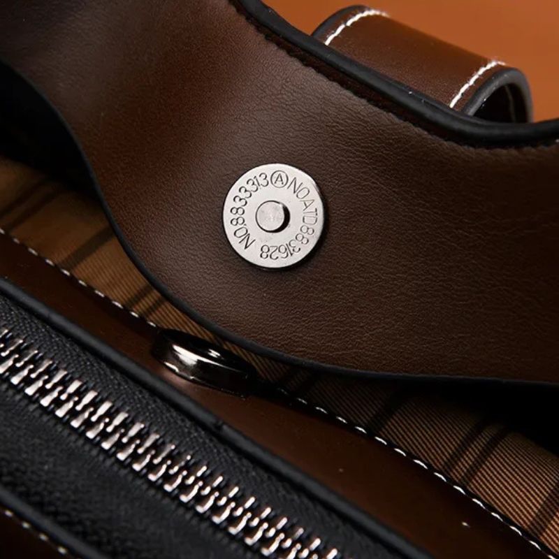 Women's Luxury Travel Bag– Retro Textured Bucket Shoulder & Crossbody Bag