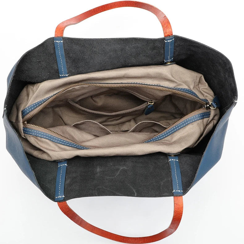 Large Capacity Leather Women's Tote Bag