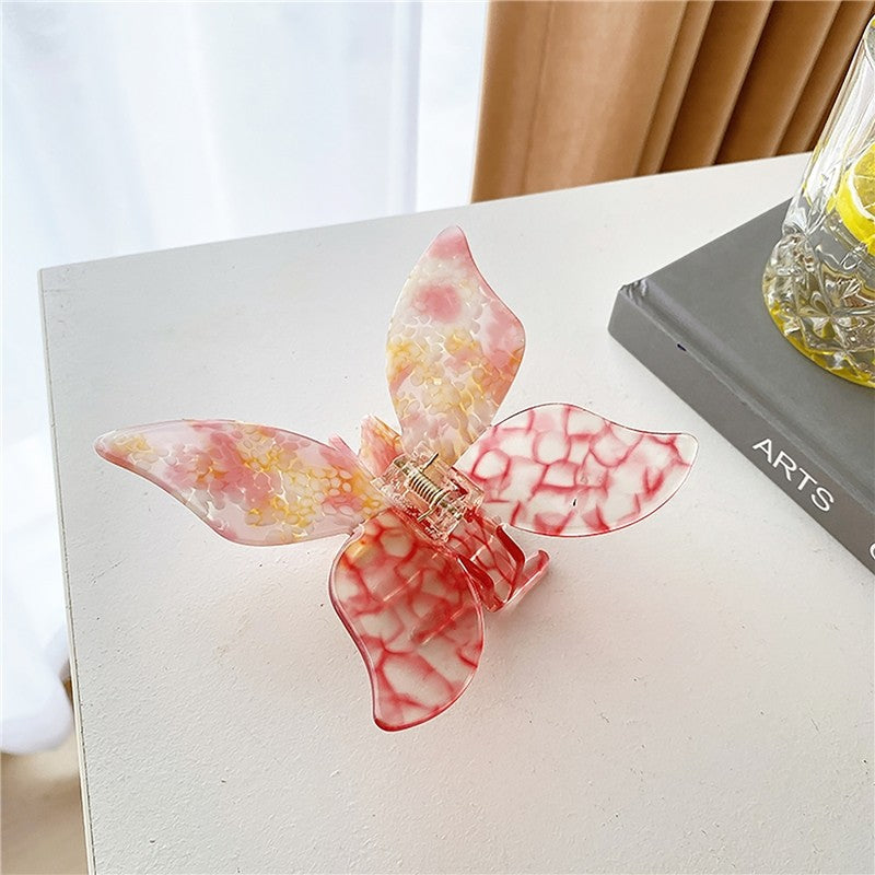 Butterfly Color Matching Tie Dye Claw Clip