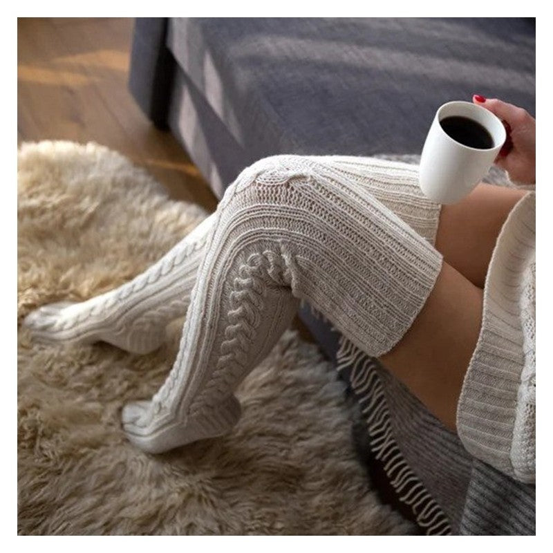 Casual Over The Knee Knitted Socks