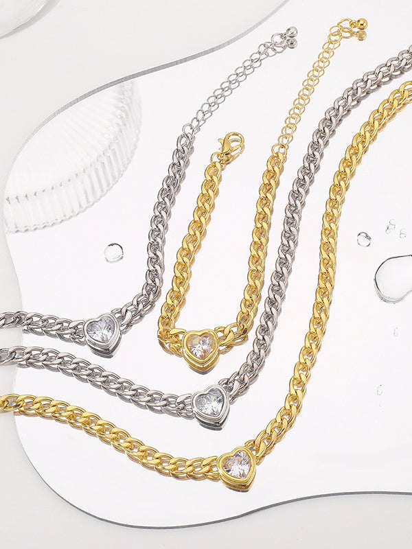Chains Heart Shape Bracelet Accessories