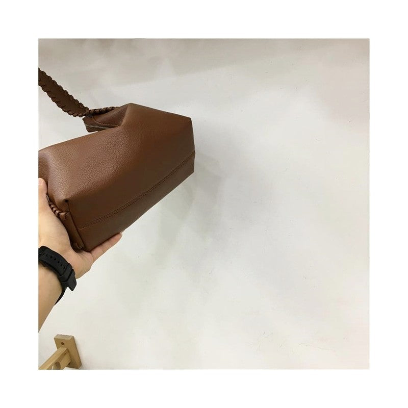 Litchi Pattern Shoulder Handbag