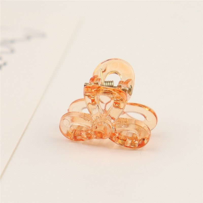 Small Transparent Colored Hair Claw Clip