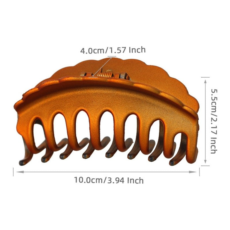 Frosted Large Solid Hair Claw Clip