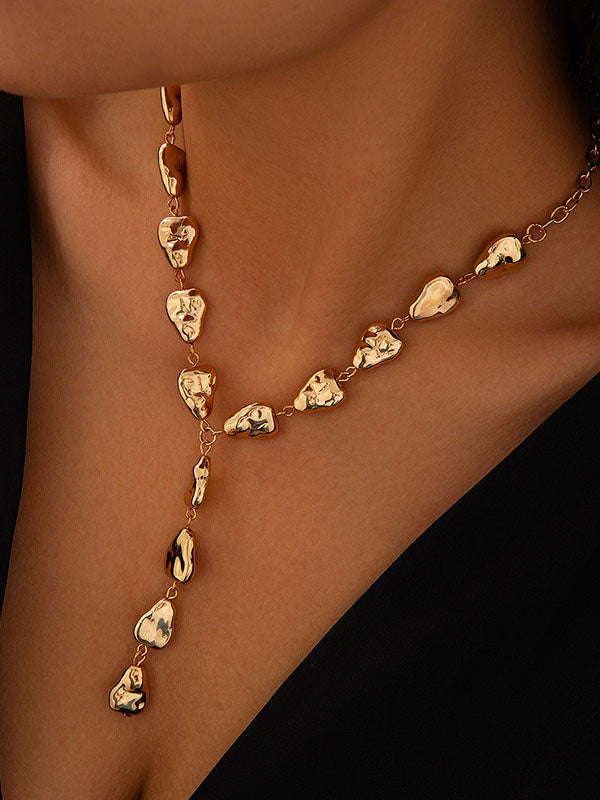 Chains Geometric Split-Joint Dainty Necklace Necklaces Accessories
