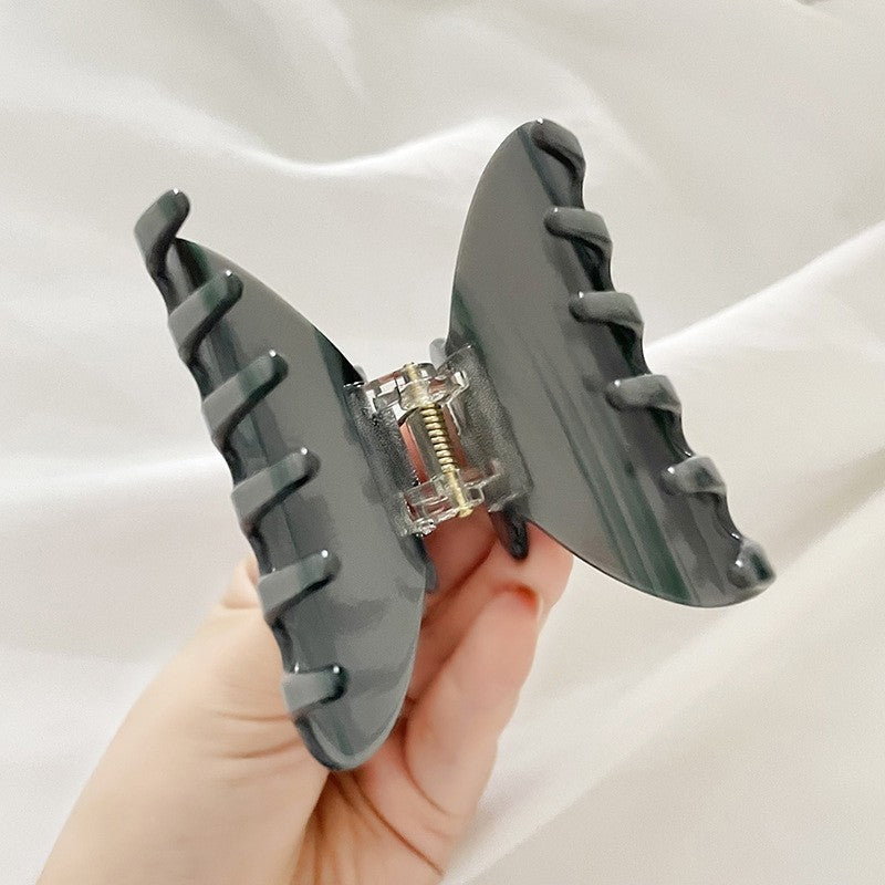 Wood Grain Hair Claw Clip