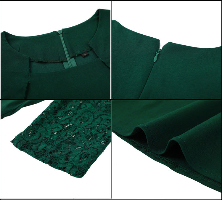 Elegant Vintage Square Neck Lace Short Dresses--Free Shipping at meselling99